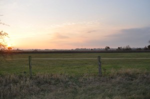 Romantische Abendstimmung im Aller-Leine-Tal